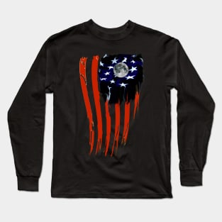 Love America Flag Long Sleeve T-Shirt